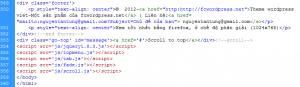 Mã html footer
