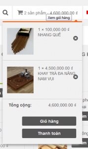 Custom Mini Cart Trong Woocommerce
