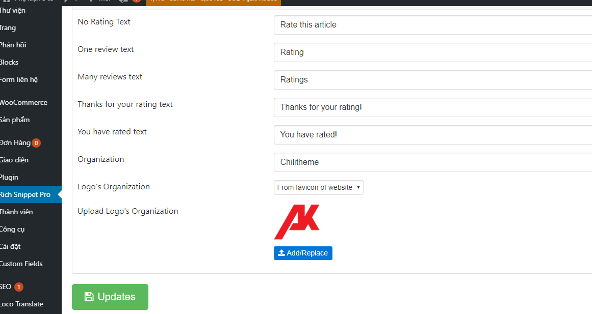 nut upload wordpress