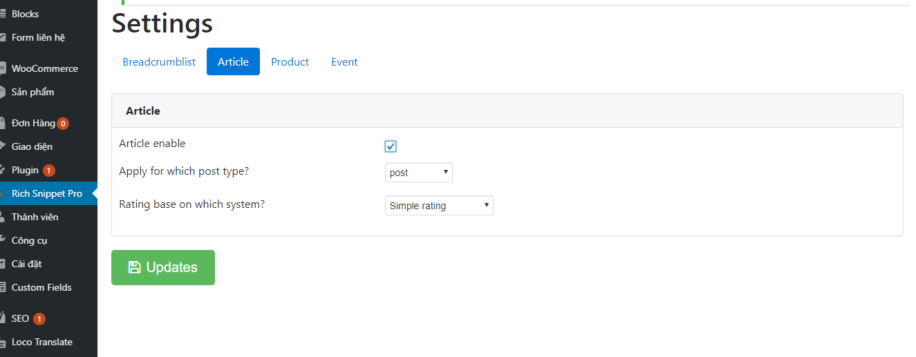 show va hide by checkbox