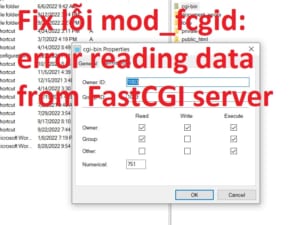 Fix Loi Mod_fcgid Error Reading Data From Fastcgi Server