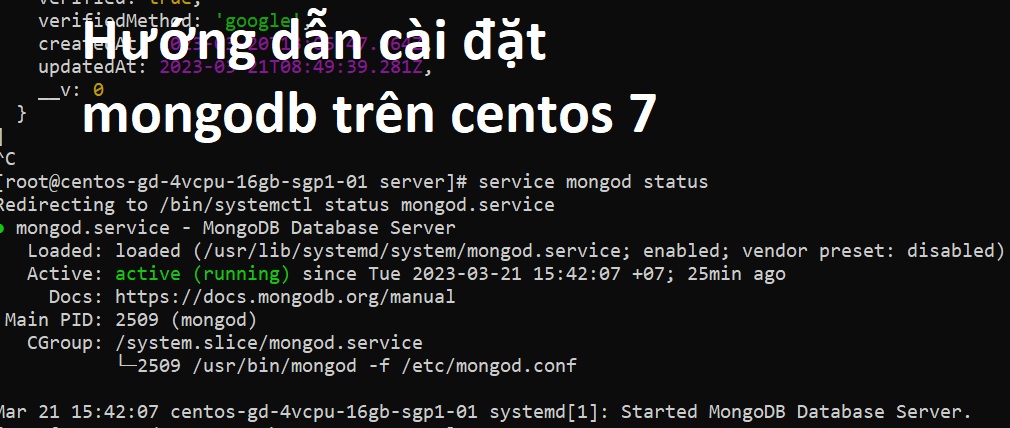 Hướng dẫn cài đặt mongodb trên centos 7